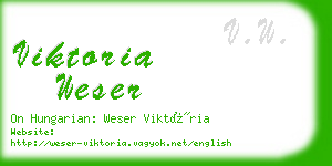 viktoria weser business card